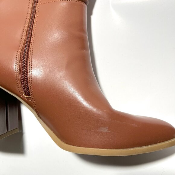 A New Day Eve Riding Block Heel Faux Leather Boots - Picture 5 of 16